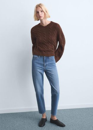 Mango Jeans Mom2000 vita alta blu medio - Donna - 36 - MANGO