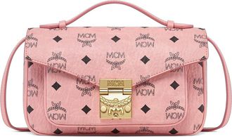 MCM Tracy Crossbody in Visetos in Pink at Nordstrom