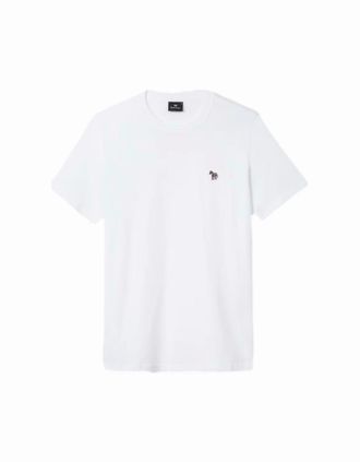 Paul Smith Mens PS Paul Smith Zebra T-Shirt A2-25 01 WHITE - Size: 44