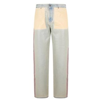 Diesel Straight Jeans, male, Blue, Size: W36 Straight Elegant Jeans