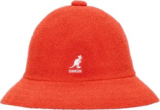 Kangol Casual Bermuda Bucket Hat Cherry Glow - Heren - Hoeden - Oranje - S - Nylon - Accessoires