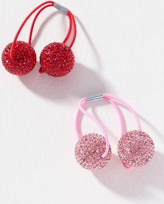 Kitsch Embellished Bubble Hair Ties, Set of 2