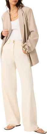 Mint Velvet Single Breasted Blazer in Neutral at Nordstrom, Size X-Large