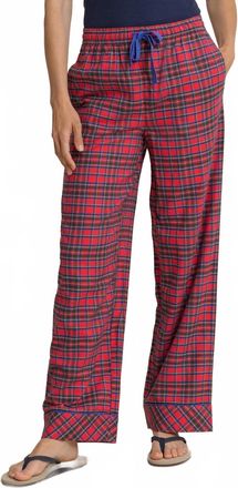 Southern Tide Womens South Carolina Tartan Lounge Pant In Crab Red
