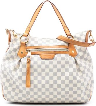 Louis Vuitton Borsa a tracolla Evora MM in tela Damier Azur 2010 - Bianco