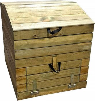 Habitat et Jardin Habitat Et Jardin - Compostiera in legno 500L Douglas 80 x 80 x 85 cm