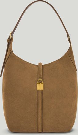 DeMellier The Siena Bucket in Tobacco Suede Leather Shoulder bag
