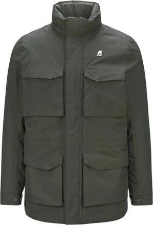K-Way Thermo Ottoman Jas - Heren - Zomerjassen - Grijs - XL - Polyester - Jassen