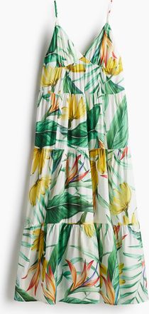 H&M Maxikleid mit Stufen - White