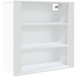 vidaXL Wall Cabinet White 80x33x80 cm Engineered Wood vidaXL