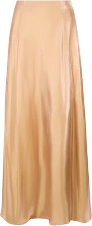 Staud Vincenzo Rok - Dames - Maxi Rokken - Geel - 2XS - Polyester - Rokken