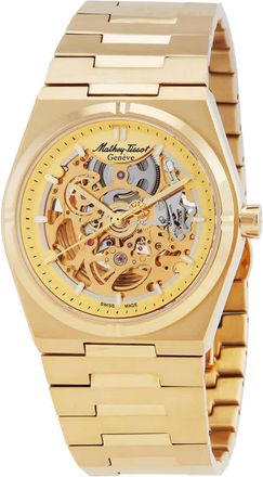 Mathey-Tissot Zeus Skeleton Automatic Champagne Dial Mens Watch H118CFPDI