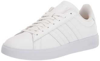 adidas Mens Grand Court 2.0 Tennis Shoe, Ftwr White/Ftwr White/Ecru Tint, 10.5 UK