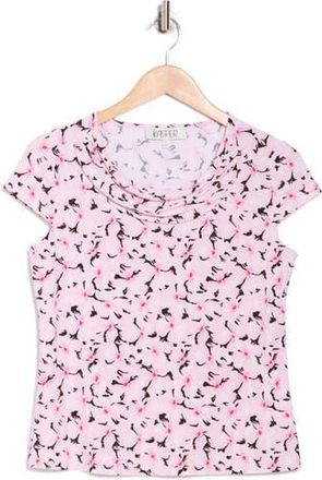 Kasper Cowl Neck Top in Tutu Pink Multi at Nordstrom Rack, Size X-Large P