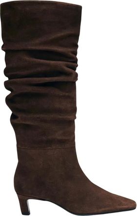 Alohas Alohas, Schoenen, Dames, Bruin, 40 EU, Su&egrave;de, Bruine Su&egrave;de Leren Laarzen - Elegant