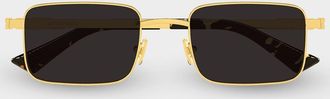 Bottega Veneta Men & apos;s BV1469S-001 Metal Rectangle Sunglasses