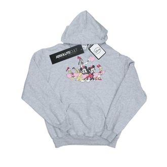 Disney Heren Mickey Mouse Love Friends Hoodie (Sportgrijs)
