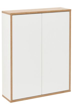 MID.YOU Mid.you H&auml;ngeschrank, Wei&szlig;, Glas, 2 F&auml;cher, 60x75x20.1 cm, Badezimmer, Badm&ouml;belsets & Badm&ouml;belserien, Badm&ouml;belserien