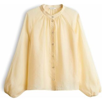 OPUS Fabrielle Blouse - Dames - Blouses & Shirts - Geel - Maat: M