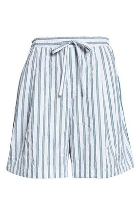 Dolce & Gabbana Stripe Crinkled Poplin Bowling Shorts in S8051 Rigato at Nordstrom, Size 32 Us