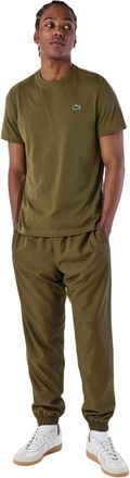 Lacoste Taffeta trainingsbroek met logo voor heren (Olijfgroen)