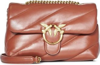 Pinko Pinko, Dames, Tassen, Bruin, Maat: ONE Size Leer