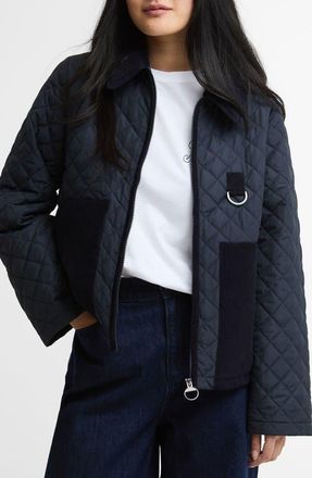 Barbour Aylesby Quilted Jacket in Dark Navy at Nordstrom, Size 12 Us