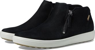 Ecco Soft 7 Low Cut Zip Bootie Womens Shoes Black : EU 41 (US Womens 10-10.5) M, Leather