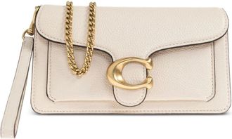 Coach Shoulder Bags, female, White, Size: ONE SIZE Tabby C-Plaque Detachable-Chain Crossbody Bag