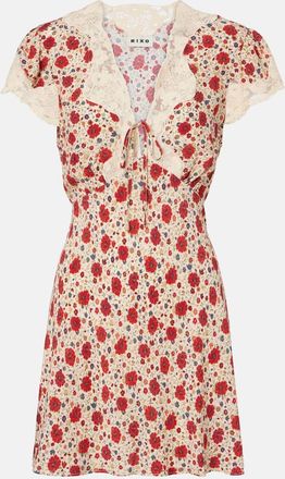 Rixo Miniabito Lacie con stampa floreale e pizzo