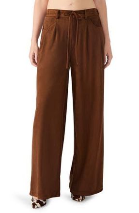 Steve Madden Alysia Faux Suede Drawstring Pants in Chicory Coffee at Nordstrom Rack, Size Medium