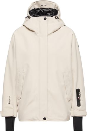 Moncler Moncler Bwindis Hooded Gore-tex Laminate Insulated Ski Jacket, Women, White, Size: 0
