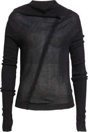 Paloma Wool Igna Diagonal Button Sweater in Black at Nordstrom, Size X-Small