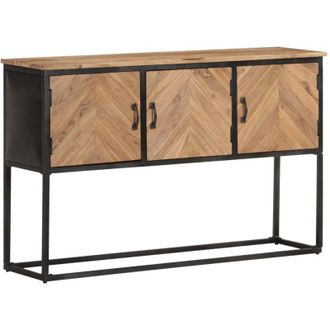vidaXL Credenza 120x30x75 cm in Legno Massello di Acacia - Vidaxl