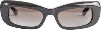 Balenciaga Diva Rechthoekige Zonnebril - Dames - Zonnebrillen - Zwart - ONE Size - Accessoires