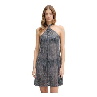 Karl Lagerfeld Kleedjes, Dames, Grijs, S, Signature Beach Dress