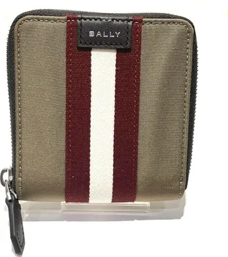 Bally Fabric Leather Bifold Wallet