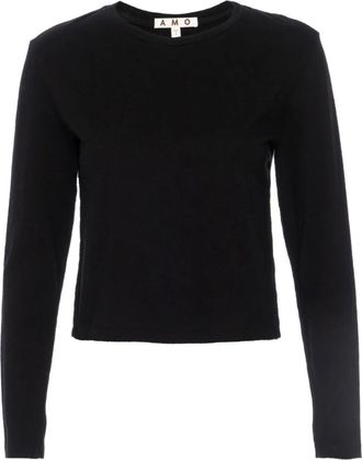 Amo fitted knitted jumper - Black