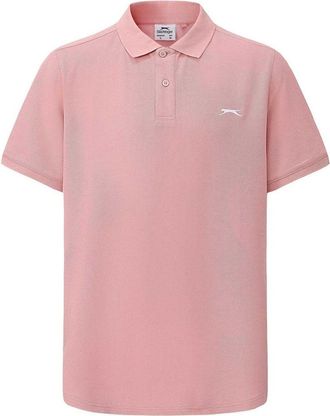 Slazenger Heren Geborduurd Logo Poloshirt (Lichtroze)