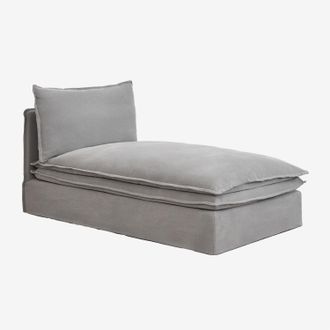 Sklum Sklum - M&oacute;dulo Chaise Longue Para Sof&aacute; Modular En Lino Y Algod&oacute;n Grace