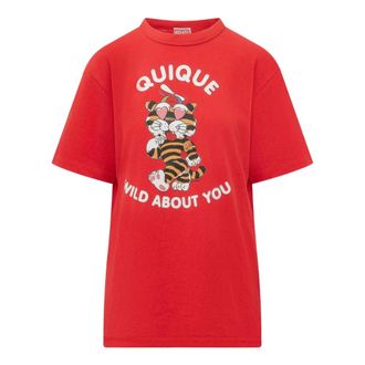 Kenzo Cartoon T-shirt - male - Kenzo - T-Shirts - Red - M - Tops