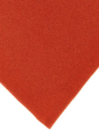 Nude Pure Cashmere Shaved Knit Scarf - rust