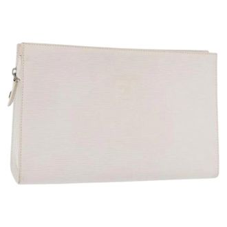 Fendi Pre-owned Vintage Clutch Bag - Dames - Pre-owned - Wit - Maat: ONE Size Leer