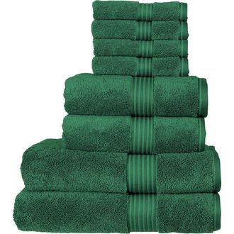 Christy Supreme Hygro Luxury 100% Supima Cotton 8 Piece Towel Set in Spruce at Nordstrom