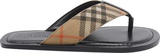 Burberry Beige Pavilion Check Sandals