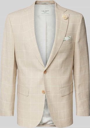 Carl Gross Carl Gross Regular Fit Anzugsakko aus hochwertigem Leinen-Mix Modell TANNON in Beige, Größe 27
