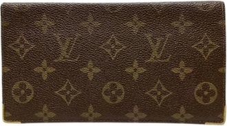 Louis Vuitton Pre-owned Wallets, male, Brown, Size: ONE SIZE Pre-owned Porte Chequier Double Monogram Wallet