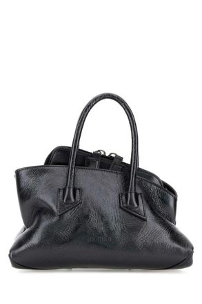 The Attico Dark Grey La Passeggiata Mini Satchel