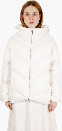 Add Hooded down jacket rice