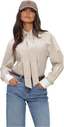 Mos Mosh MOS Mosh, Overhemden, Dames, Beige, S, Mmkeeva Lilou Shirt